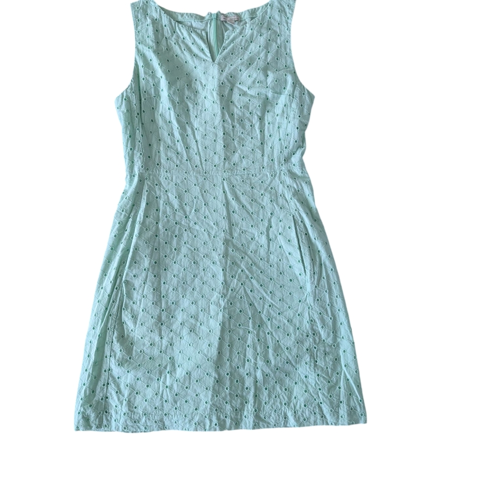 Gap Eyelet Mint Green Sleeveless Dress Sz.4